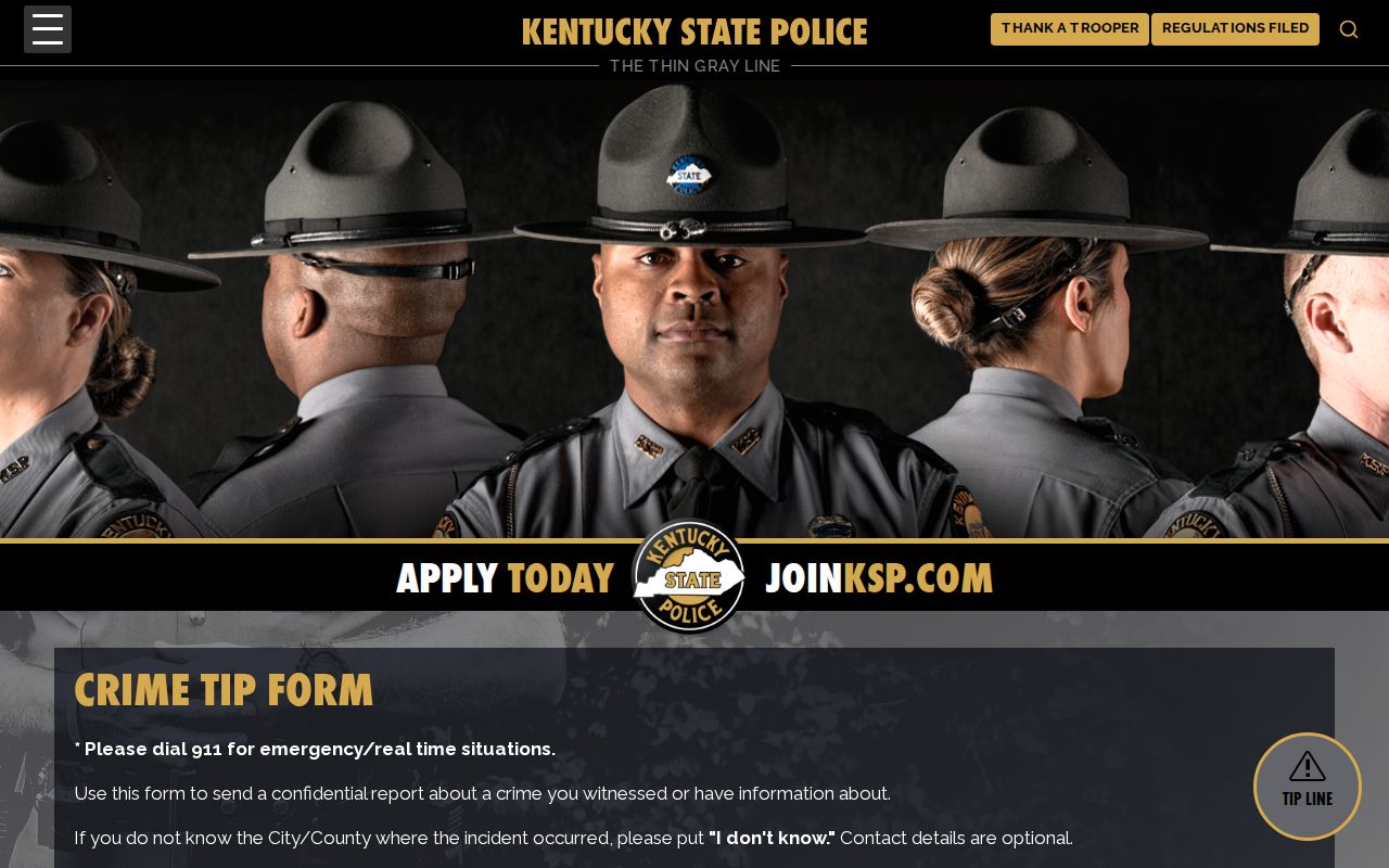 Lewis County wanted information Kentucky State Police tip route
